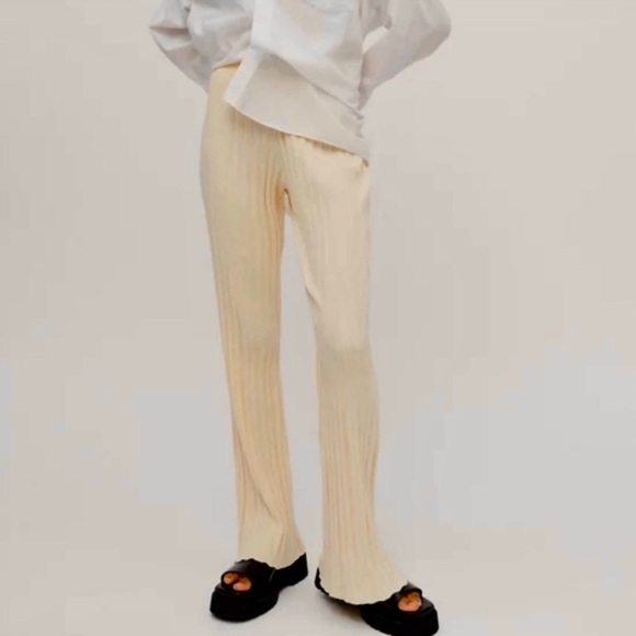 Lioness | Donna High Rise Rib Knit Flares for Urban Outfitters, Sz M ♥ NWOT - Picture 6 of 9